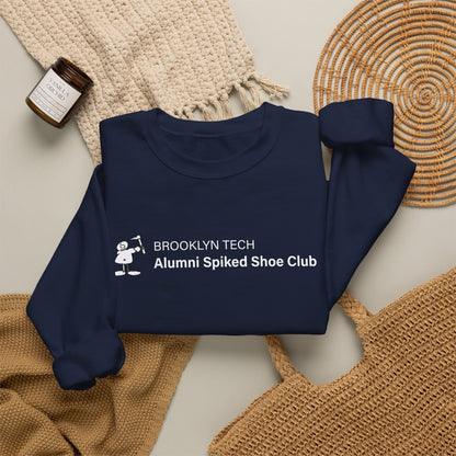 Brooklyn Tech Alumni Spiked Shoe Club Crewneck Sweatshirt - Rectangular Logo