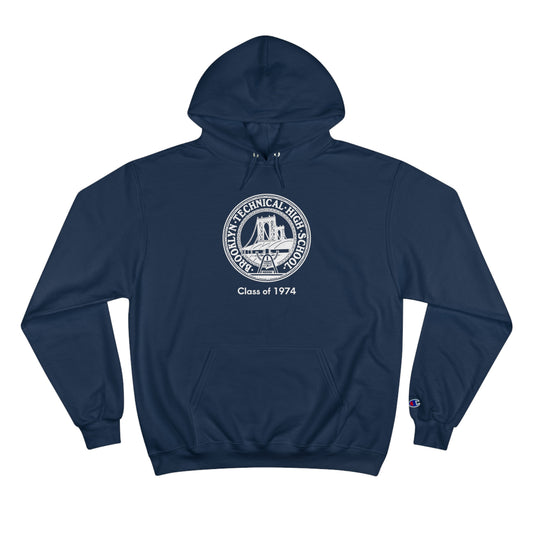 Classic Tech Logo - Champion Hoodie - Class Of 1974