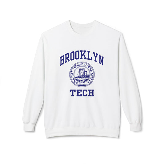 Brooklyn Tech Classic Logo - Men's Midweight Softstyle Fleece Crewneck Sweatshirt