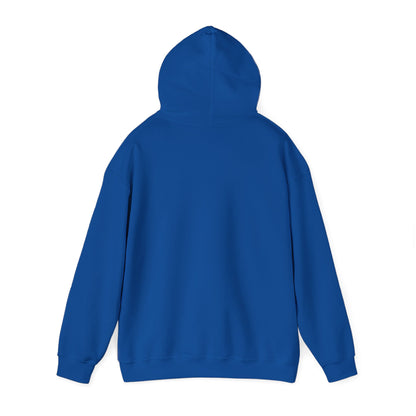 Boutique - DeKalb Ave & Brooklyn Tech Pl - (White Graphic) Men's Heavy Blend™ Hooded Sweatshirt