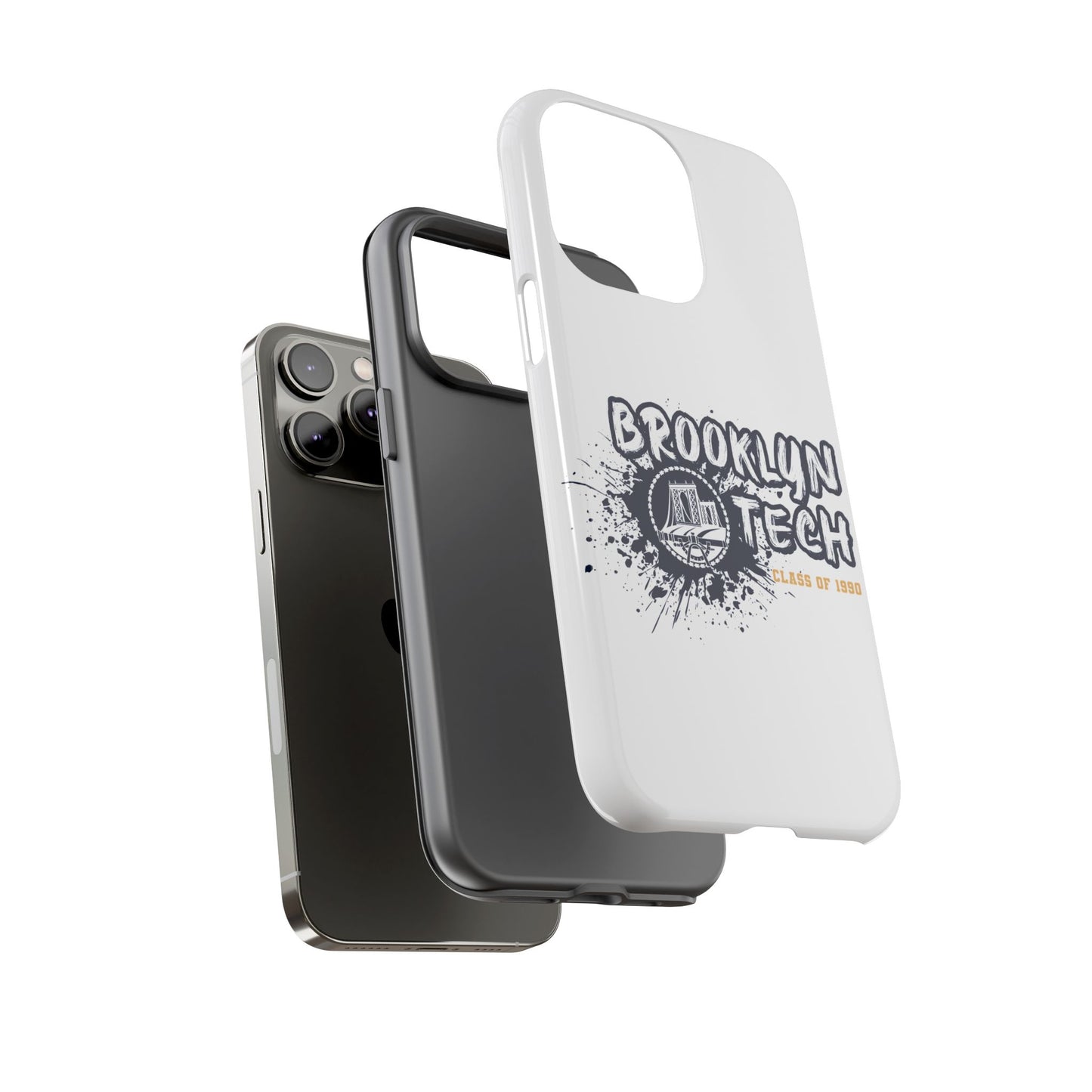 Class Of 1990 Commemorative Tough Cases - Apple & Samsung Only - Gold Font On White Background