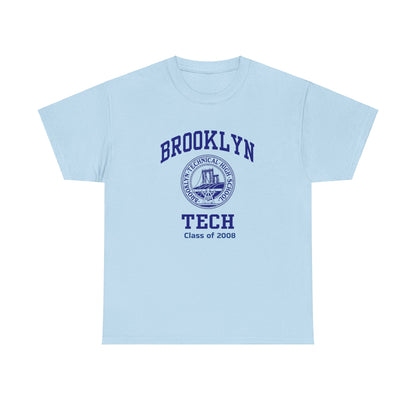 Brooklyn Tech Classic Logo - Men's Heavy Cotton T-Shirt - Class of 2008