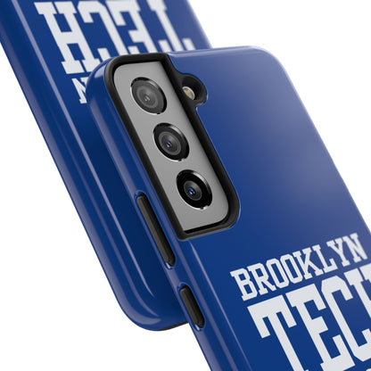 Brooklyn Tech Class of 1995 Tough Phone Case - Blue with white graphics