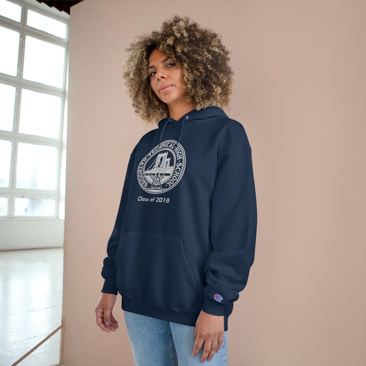 Classic Tech Seal - Champion Hoodie - Class Of 2018