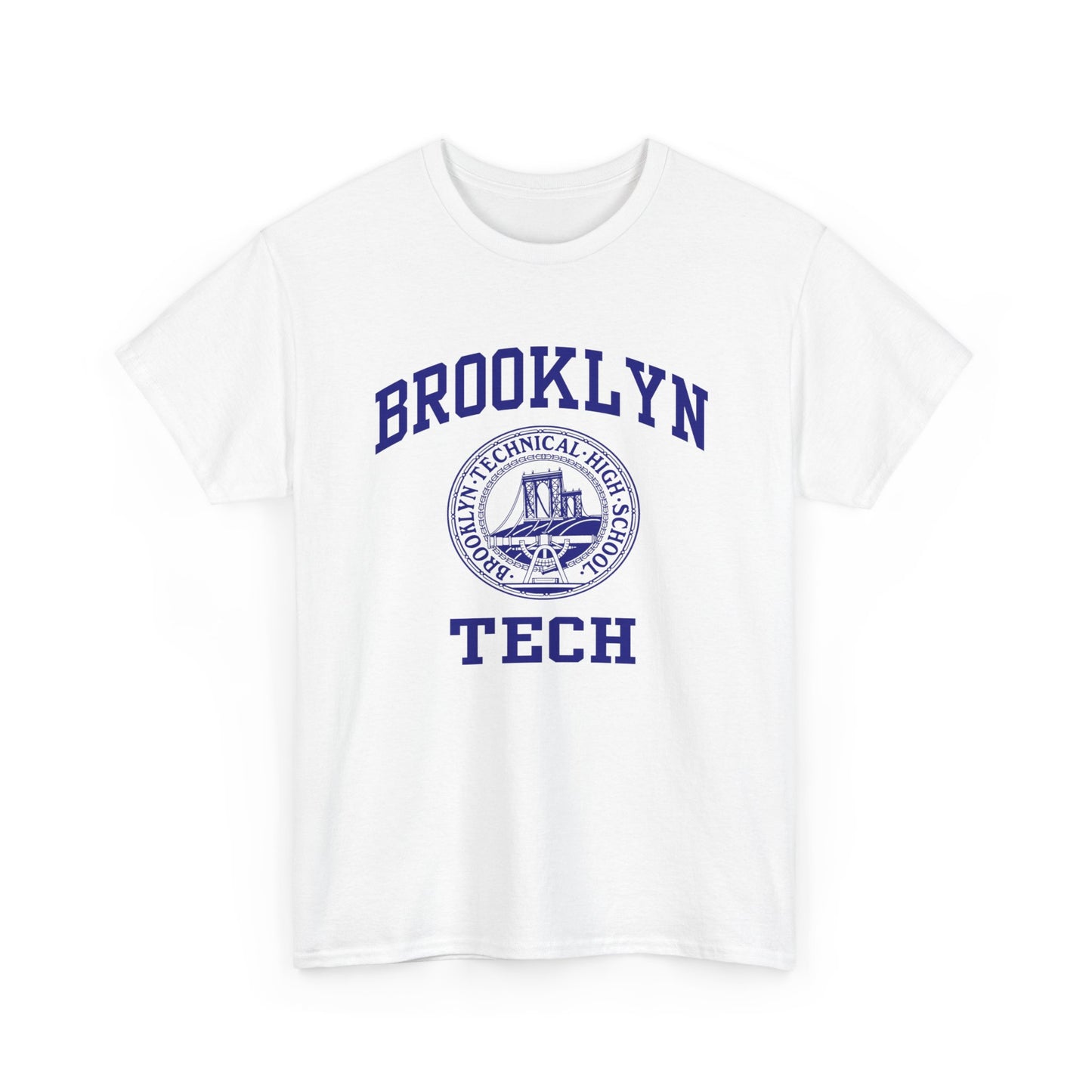 Classic Tech Seal With Brooklyn Tech - Men's Heavy Cotton T-Shirt