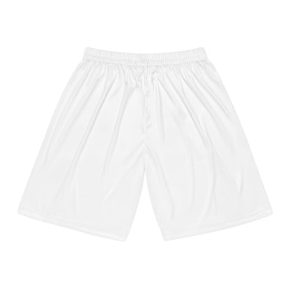 Classic Tech Logo - Basketball Shorts - White