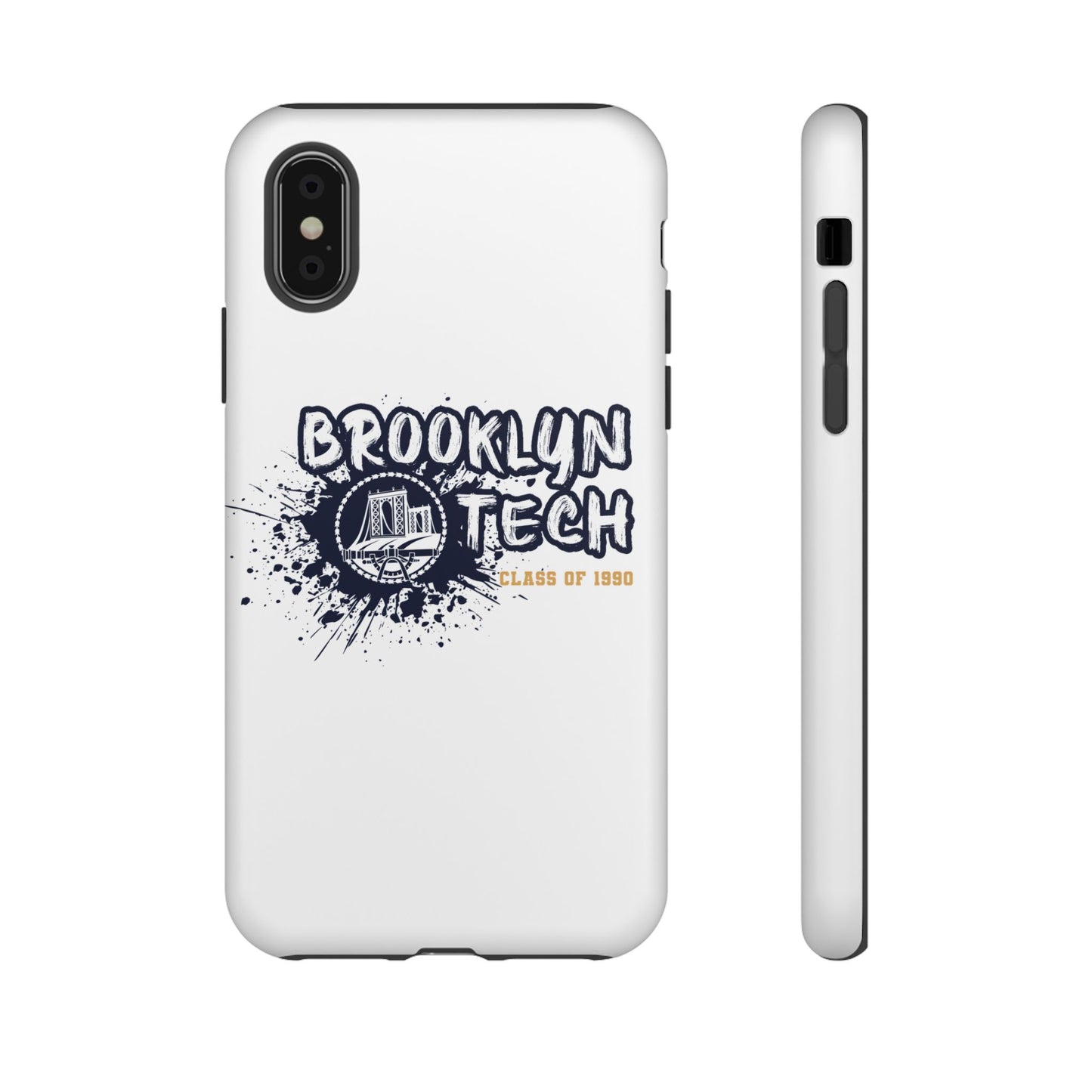 Class Of 1990 Commemorative Tough Cases - Apple & Samsung Only - Gold Font On White Background