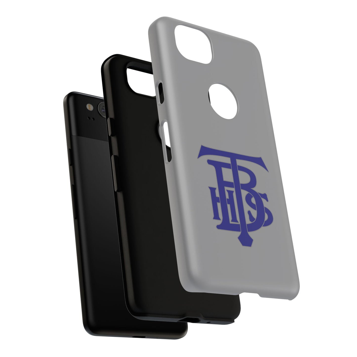 Stacked Logo - Tough Phone Cases - Gray - Google phones