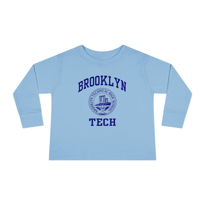 Family - Classic Brooklyn Tech Logo - Toddler Long Sleeve T-Shirt