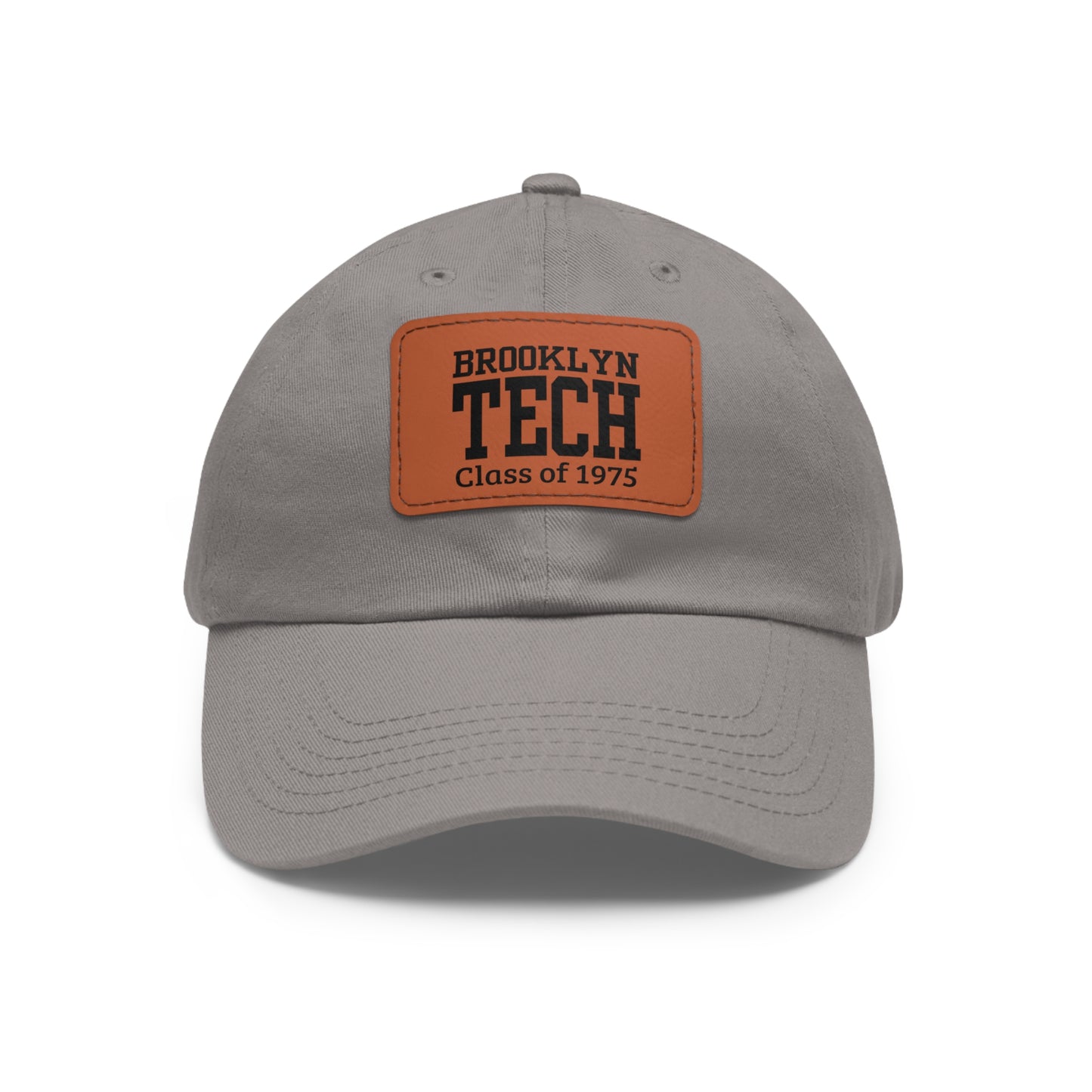 Classic Brooklyn Tech - Hat With Leather Patch (rectangle) - Class Of 1975