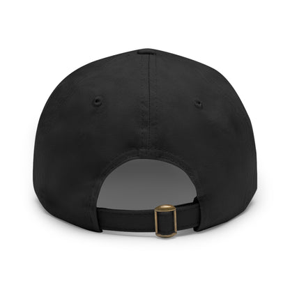 Classic Brooklyn Tech - Hat with Leather Patch (Rectangle) - Class of 1975 - Black & White fonts