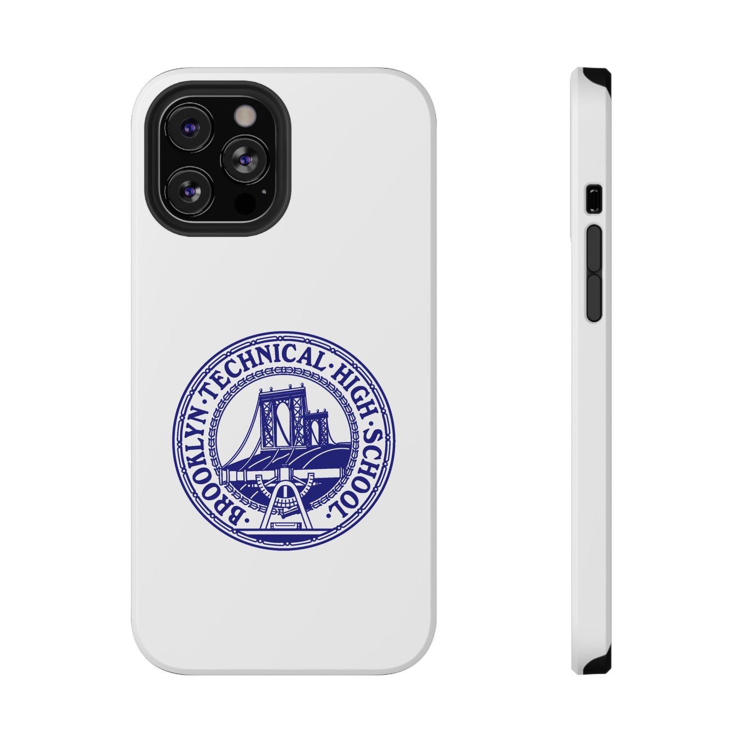 Classic Tech Seal - Impact-Resistant Phone Cases - Iphone Or Samsung - White