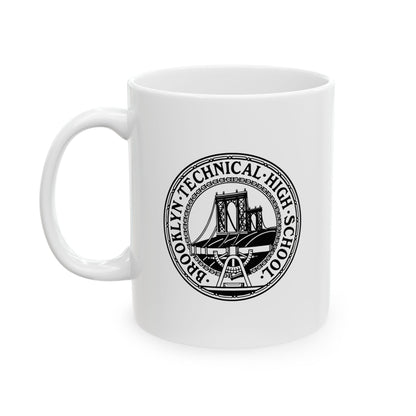 Fulton St & Brooklyn Tech Pl - Ceramic Mug, (11oz, 15oz) - B&w