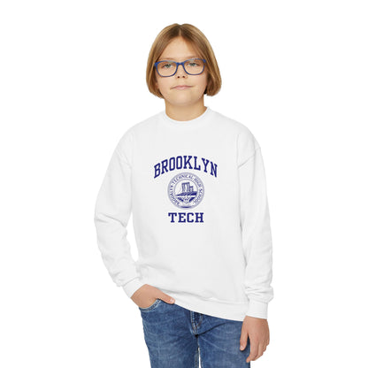 Family - Brooklyn Tech Classic Logo - Youth Crewneck Sweatshirt