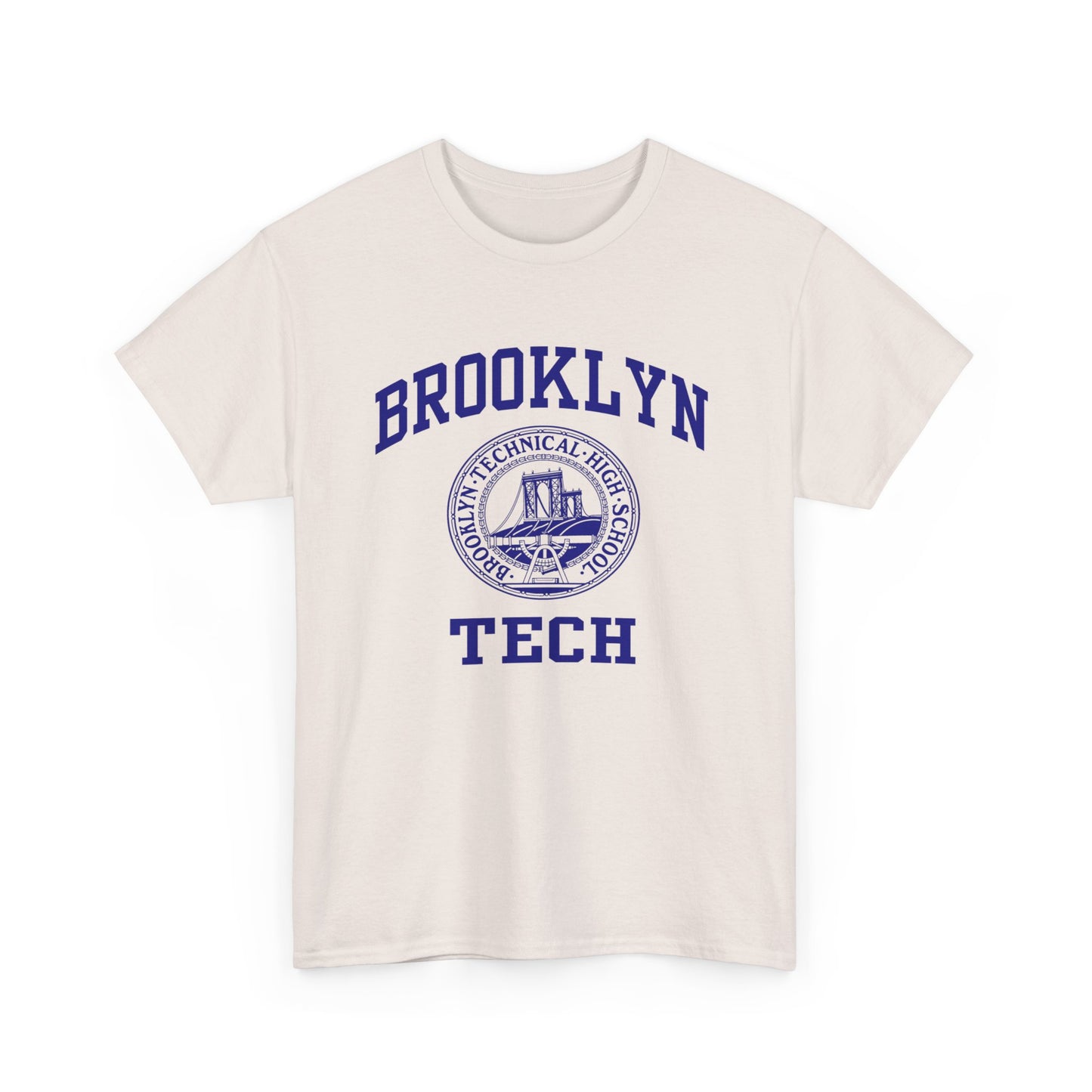 Classic Tech Seal With Brooklyn Tech - Men's Heavy Cotton T-Shirt