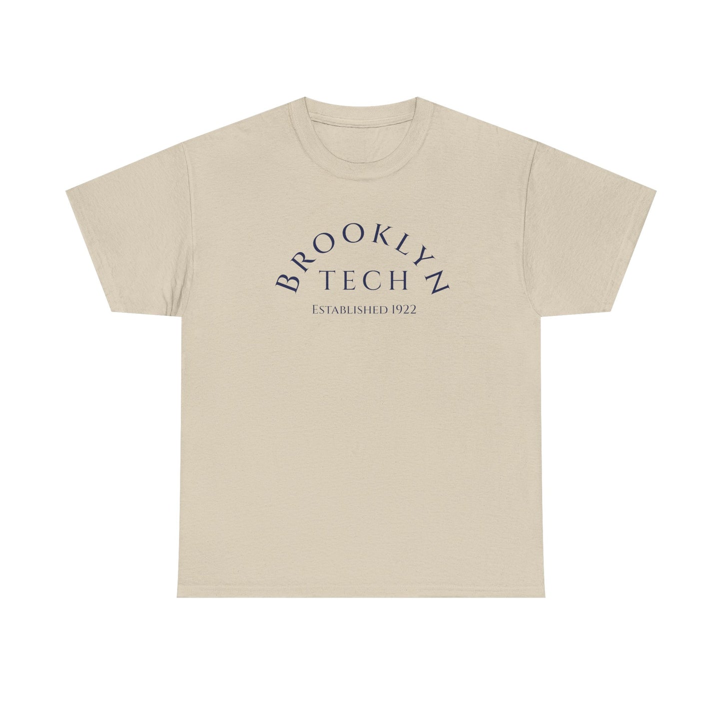 Boutique: Brooklyn Tech Arch Logo - Gildan Men's Heavy Cotton T‑Shirt