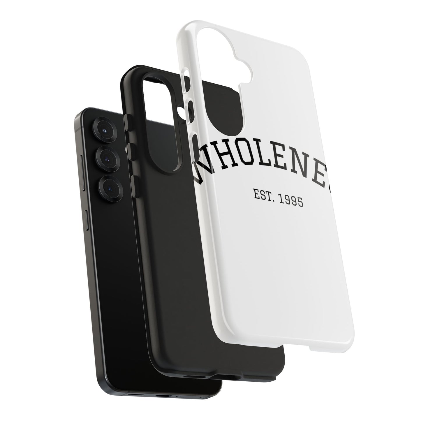Wholeness Est. 1995 Tough Phone Case — Minimal Arch Text Protective Cover