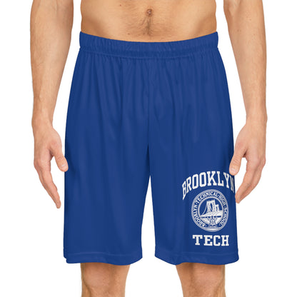 Classic Tech Logo: Basketball Shorts - (navy)