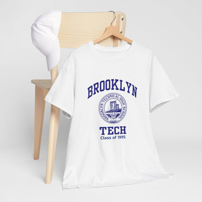 Brooklyn Tech Classic Logo - Men's Heavy Cotton T-Shirt - Class of 1995