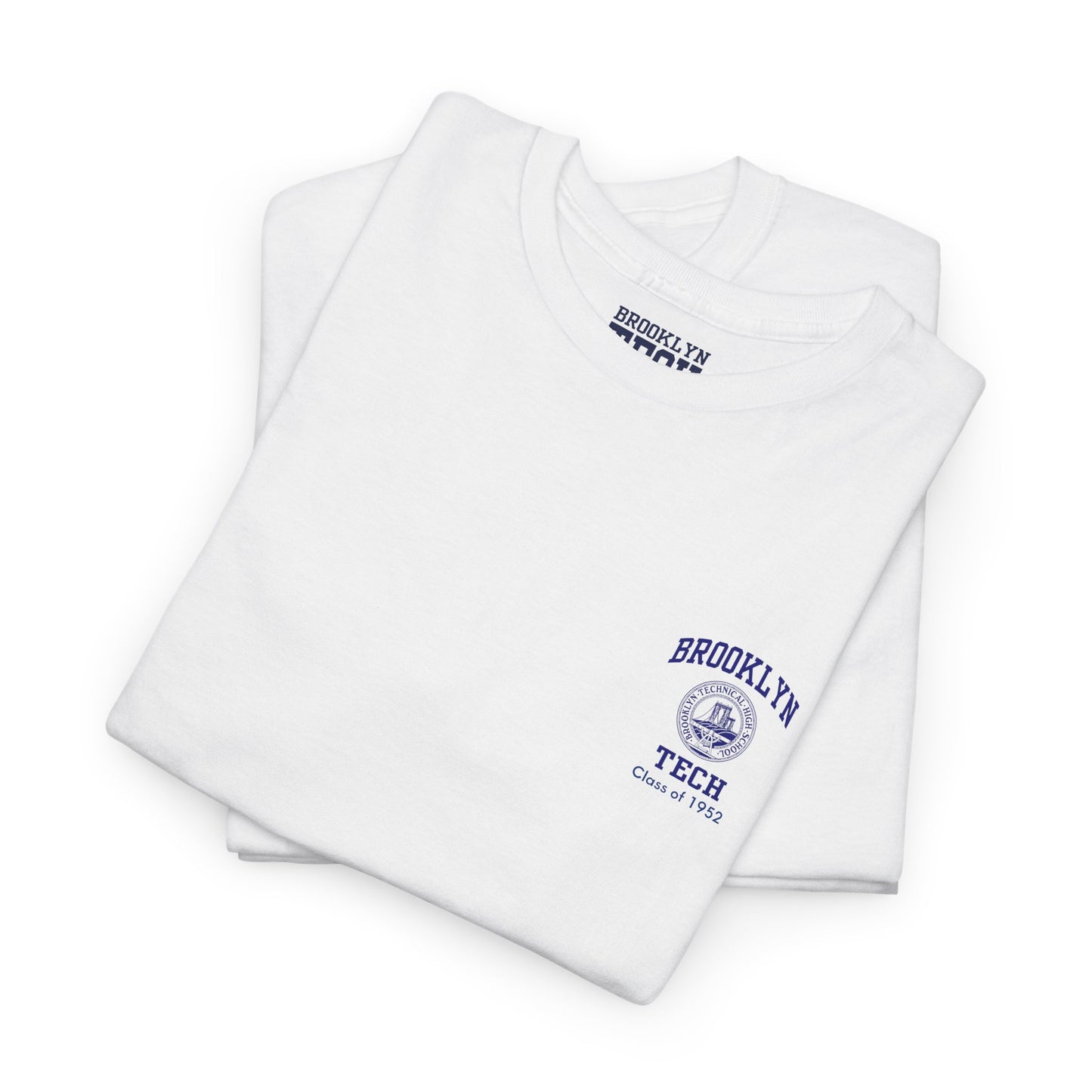 Classic Brooklyn Tech on Left Chest - Heavy Cotton Men's T-Shirt - Class of 1952