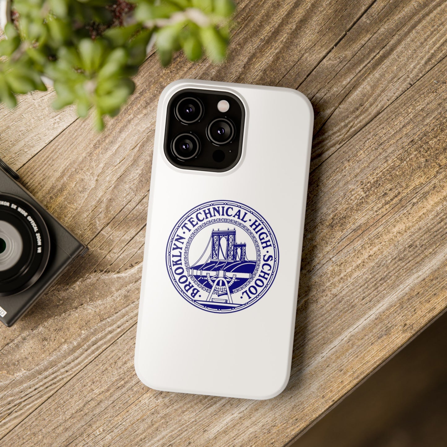 Classic Tech Seal - Impact-Resistant Phone Cases - Iphone Or Samsung - White