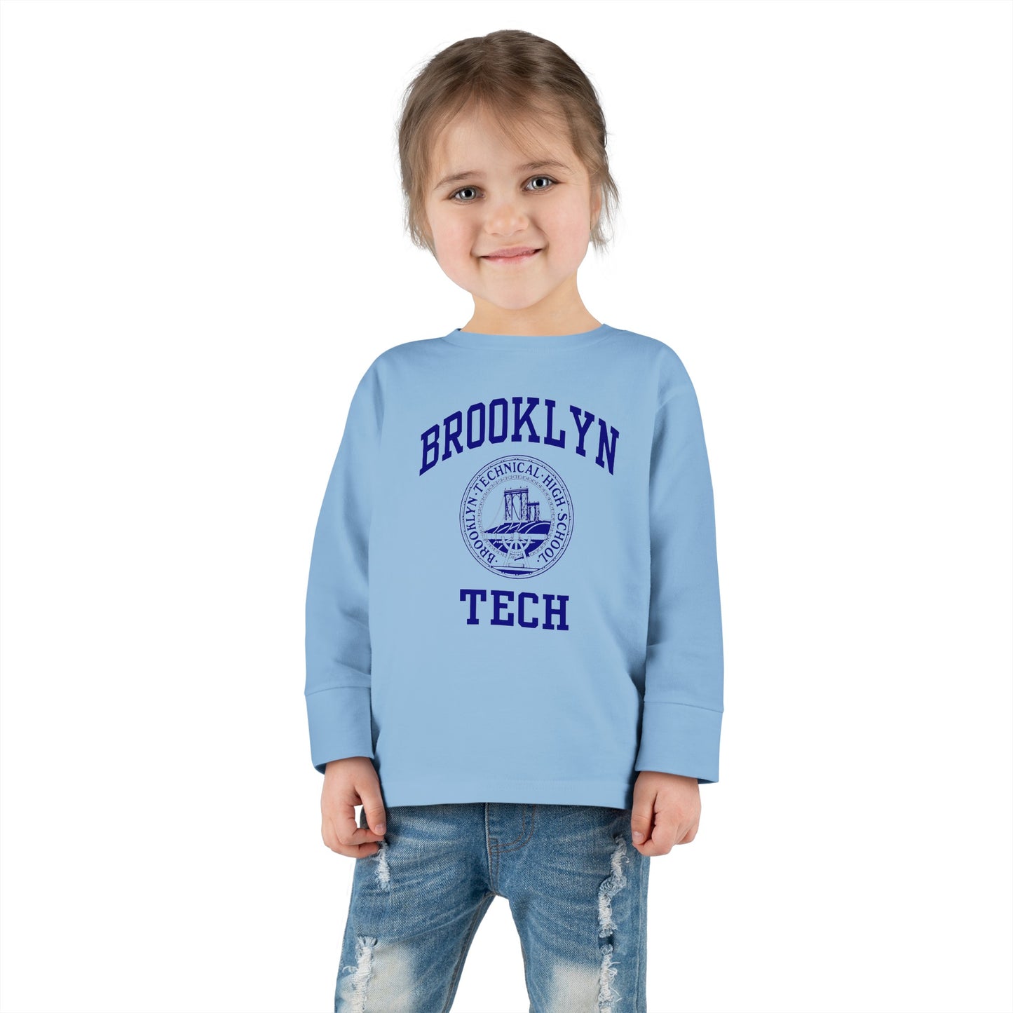 Family - Classic Brooklyn Tech Logo - Toddler Long Sleeve T-Shirt