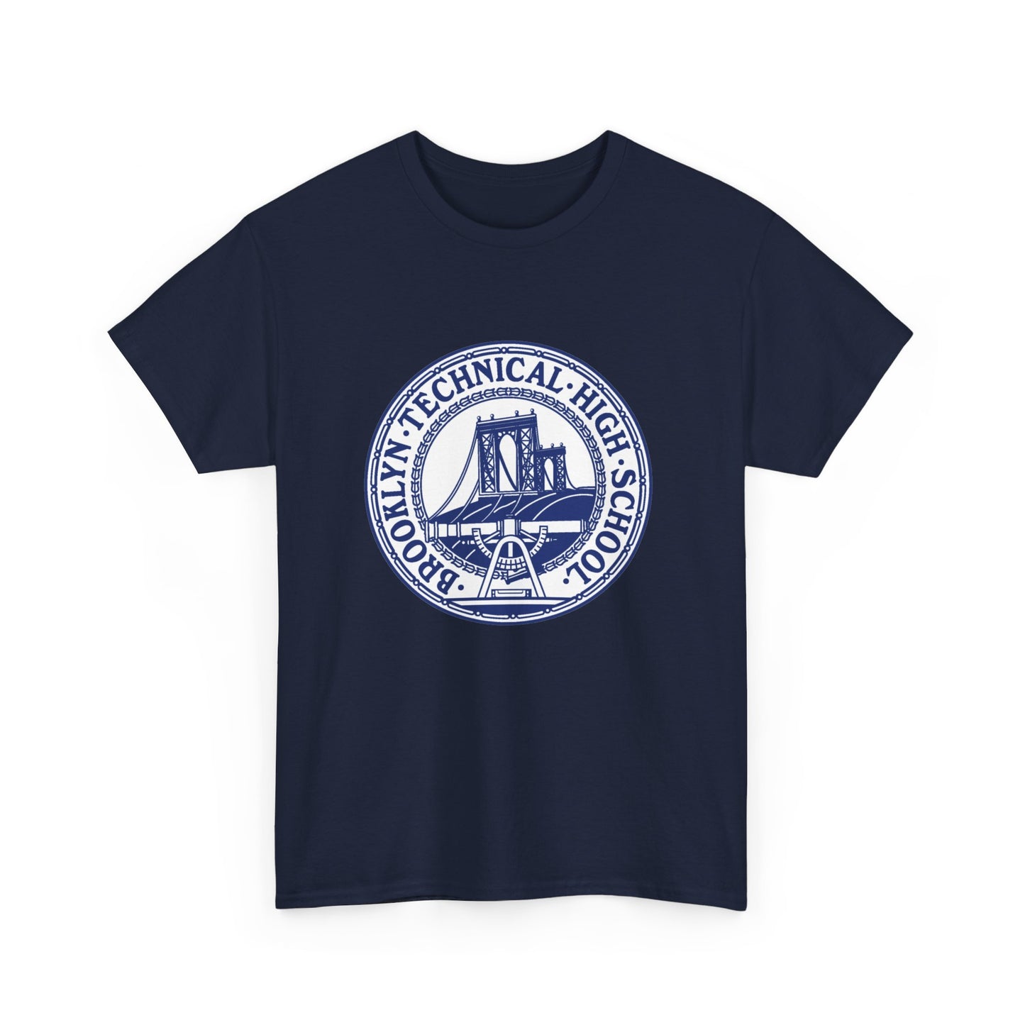 Classic Tech Seal With Background - Men's Heavy Cotton T-Shirt