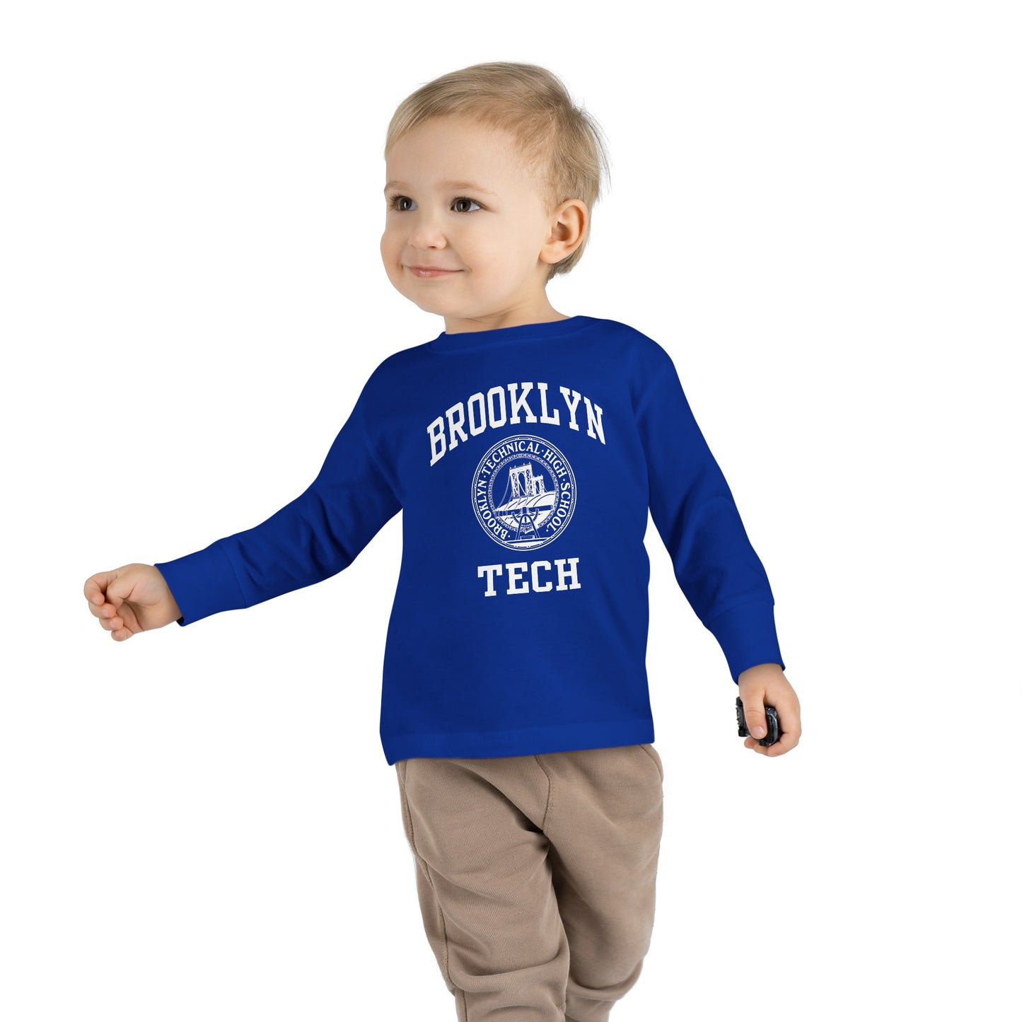 Family - Classic Brooklyn Tech Logo - Toddler Long Sleeve T-Shirt