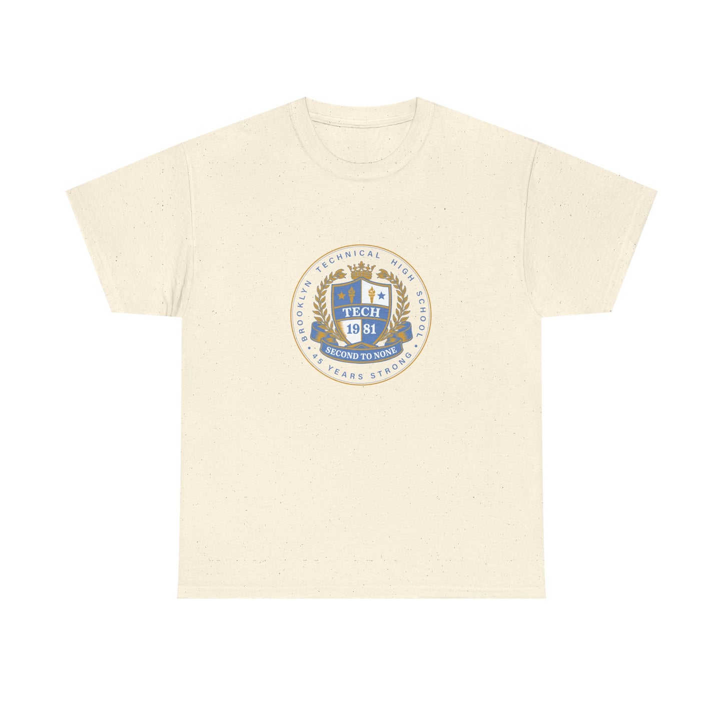 Class of 1981 45 Years Strong - Men's Heavy Cotton T-Shirt - Light Blue Logo