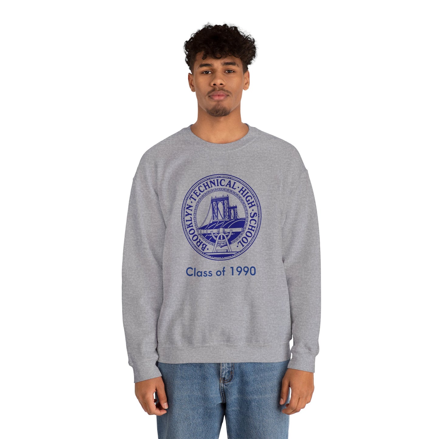 Classic Tech Logo - Men's Heavy Blend Crewneck Sweatshirt - Class Of 1990