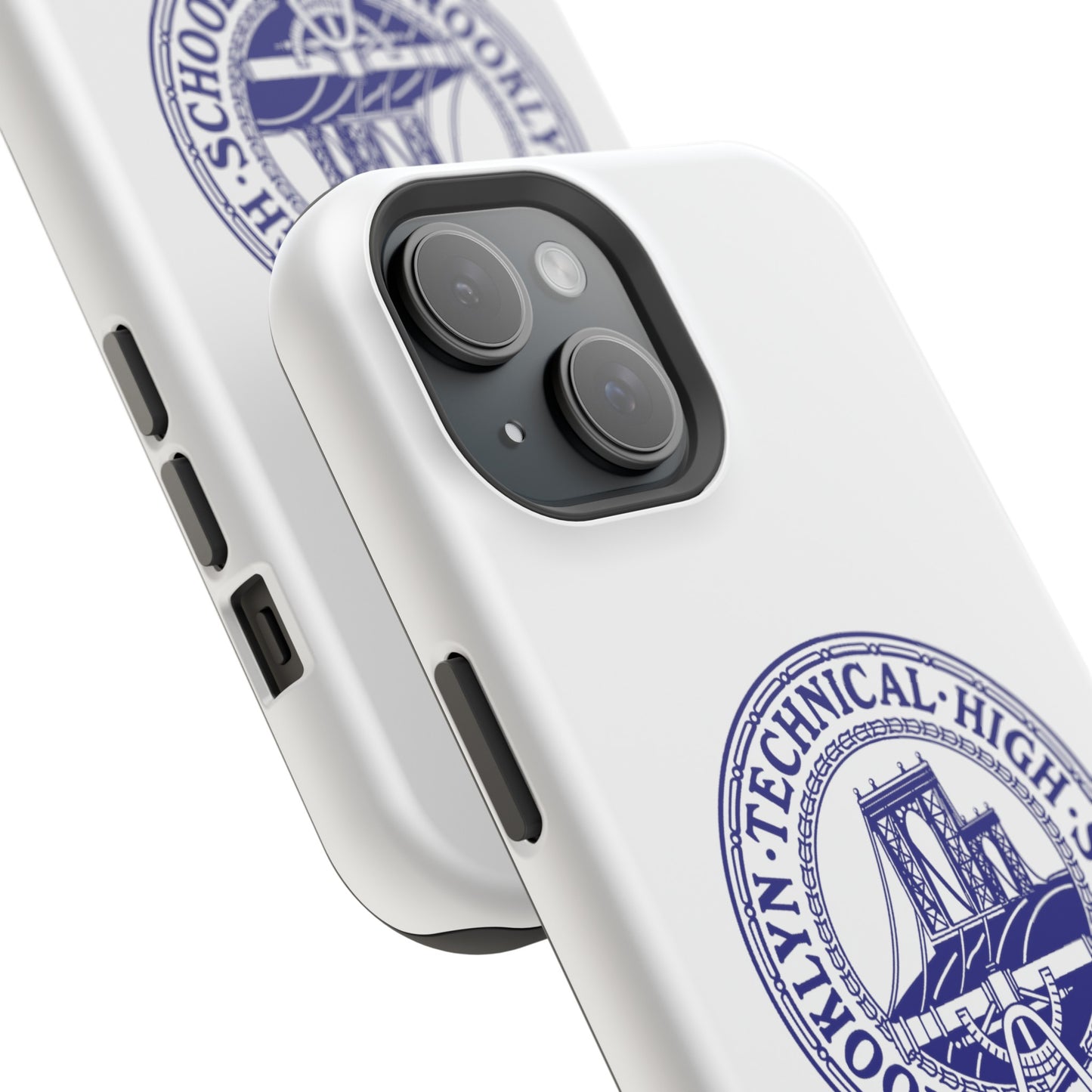 Classic Tech Seal - Impact-Resistant Phone Cases - Iphone Or Samsung - White