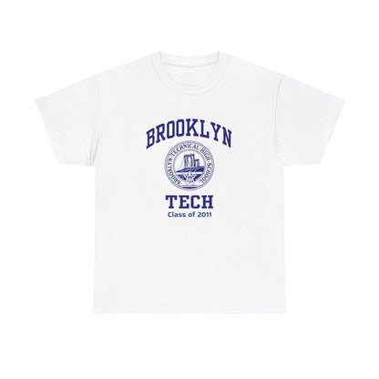 Brooklyn Tech Classic Logo - Men's Heavy Cotton T-Shirt - Class of 2011