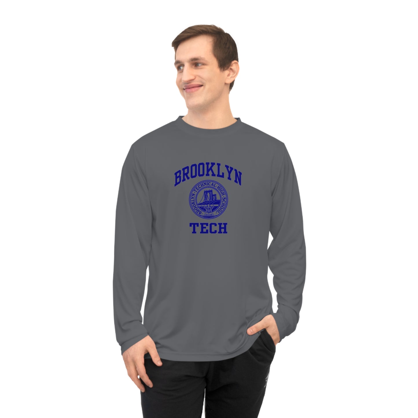 Brooklyn Tech Classic Logo - Men's Performance Long Sleeve Shirt