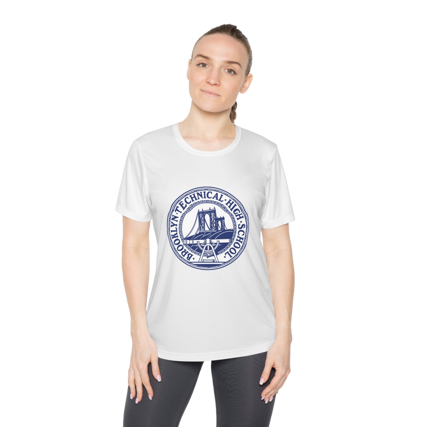 Classic Tech Seal With Background - Ladies Competitor T-Shirt