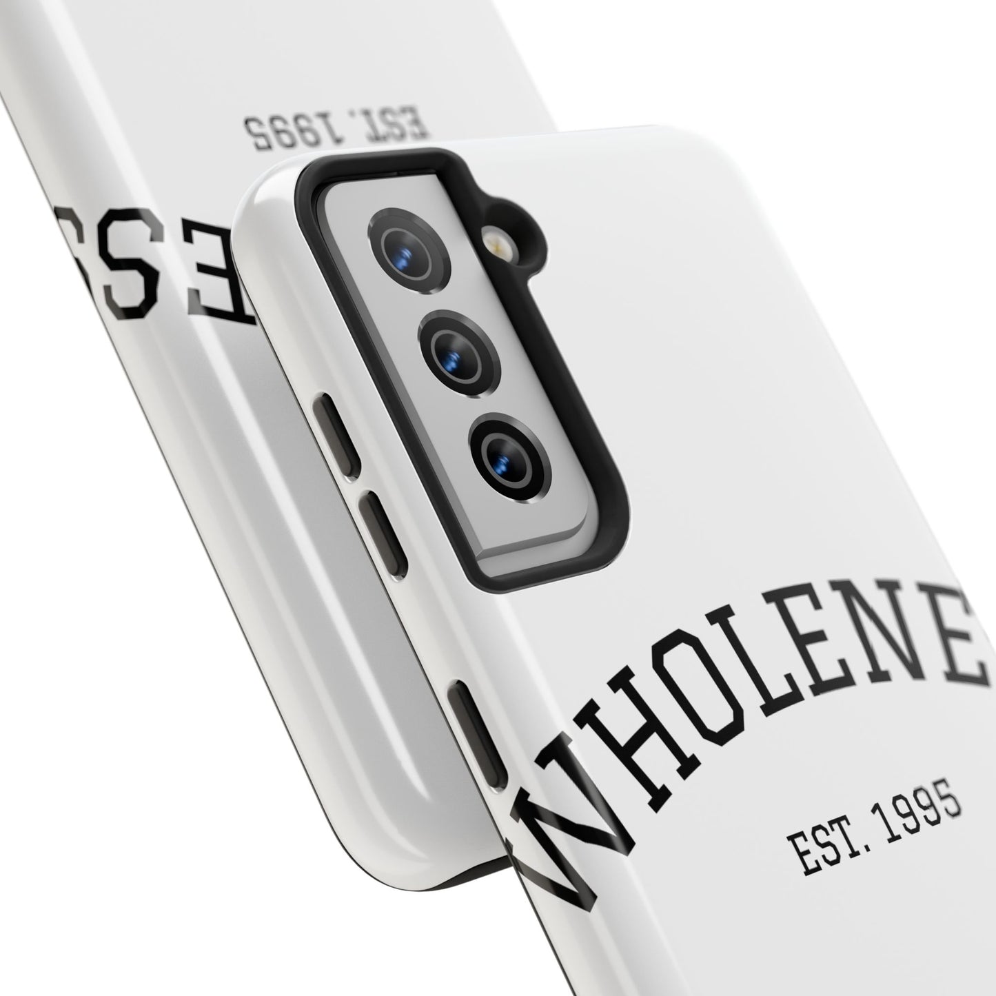 Wholeness Est. 1995 Tough Phone Case — Minimal Arch Text Protective Cover