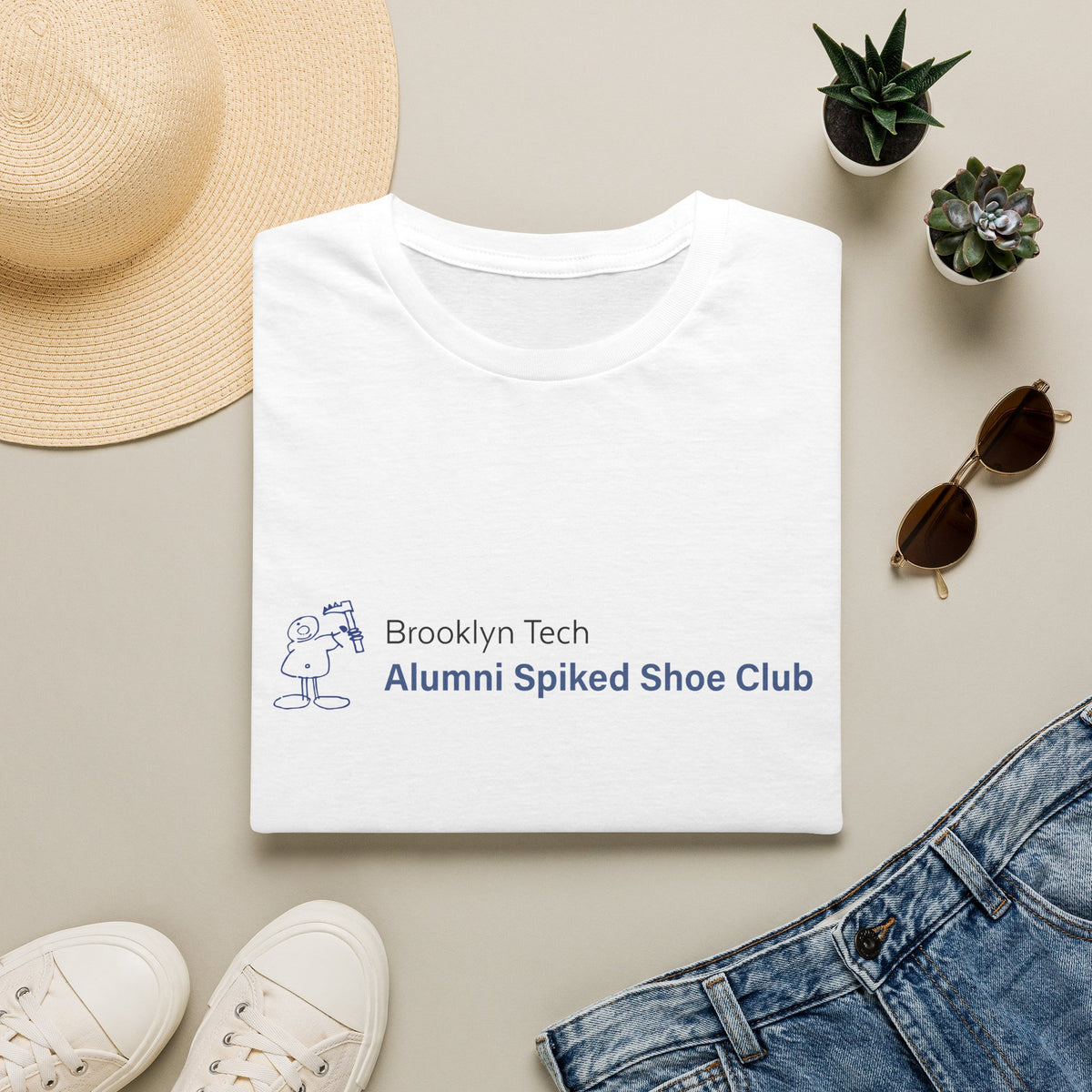 Brooklyn Tech Alumni Spiked Shoe Club - Softstyle T-Shirt - Rectangular Logo