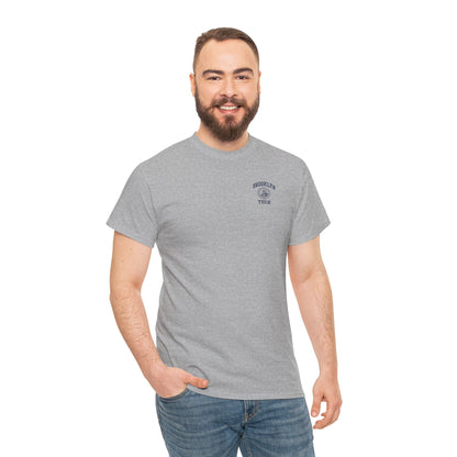 Classic Logo with Brooklyn Tech on left chest - Men's Heavy Cotton T-Shirt