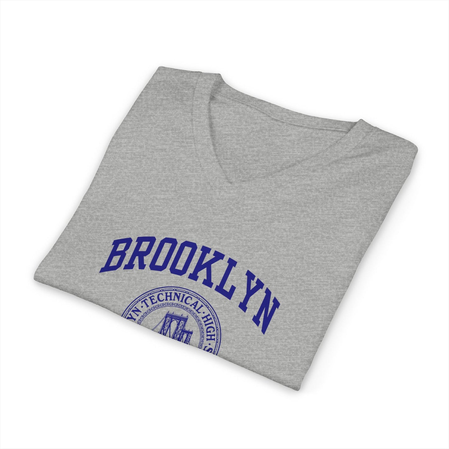 Classic Brooklyn Tech Logo - Men's Short Sleeve V-Neck Jersey Tee
