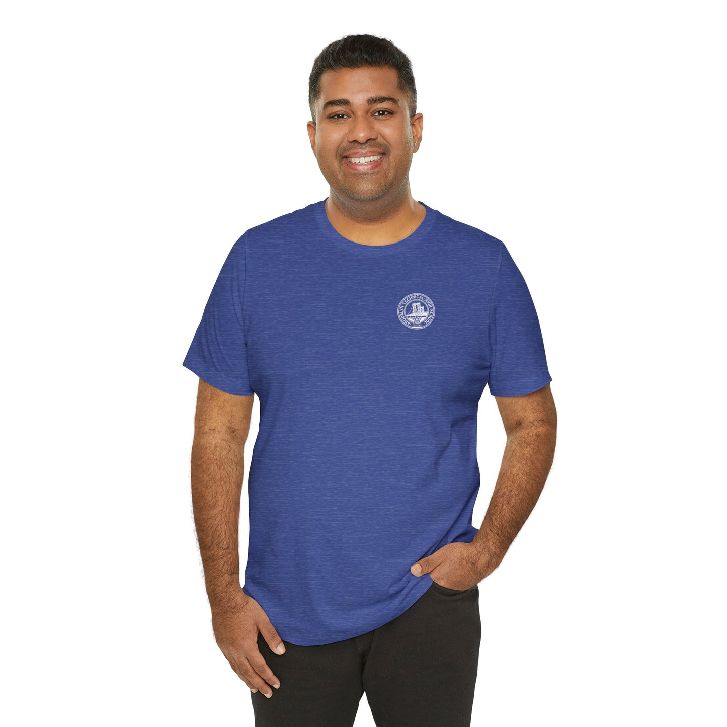 Classic Tech Logo on Left Chest - Men's Jersey Short Sleeve T-Shirt