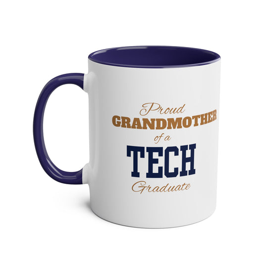 Proud Grandmother Of A Tech Graduate - Two-Tone Coffee Mugs, 11oz