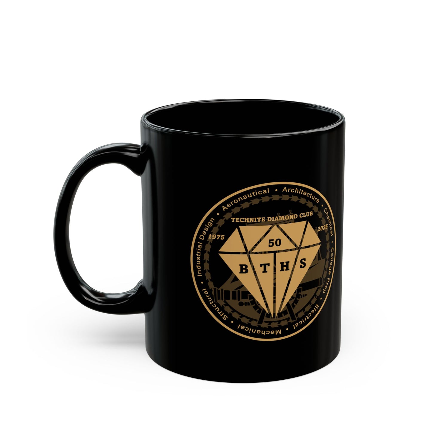 Class Of 1975 Commemorative Black Mug (11oz, 15oz)