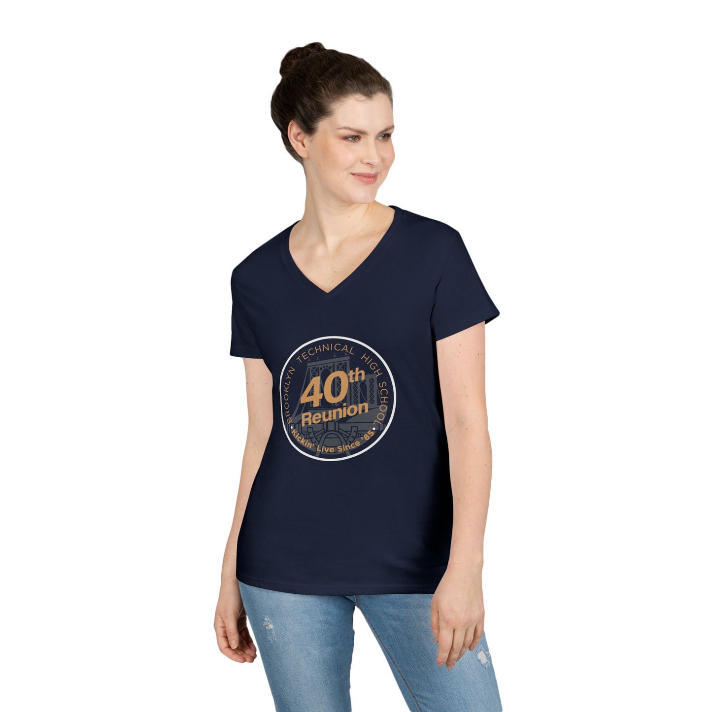 Class Of 1985 Commemorative Ladies' V-Neck T-Shirt - 40th Reunion