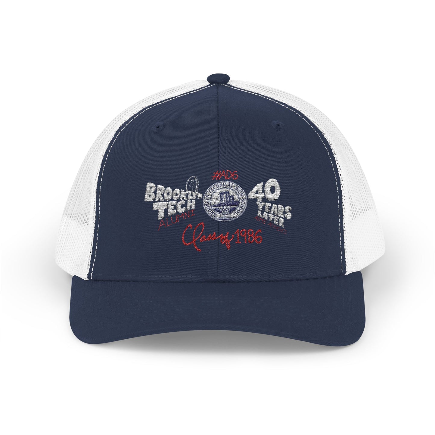 Class of 1986 40th Reunion Trucker Cap - White logo