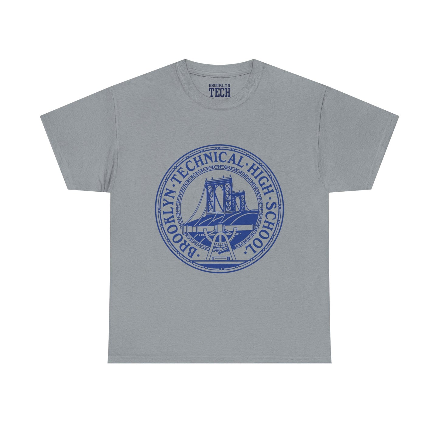 Classic Tech Logo - Blue Graphic - Men's Heavy Cotton T-Shirt