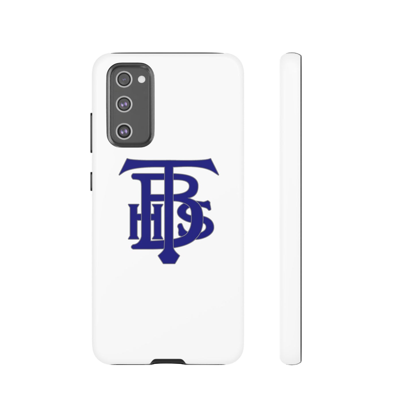 Stacked Logo - Tough Phone Cases - White