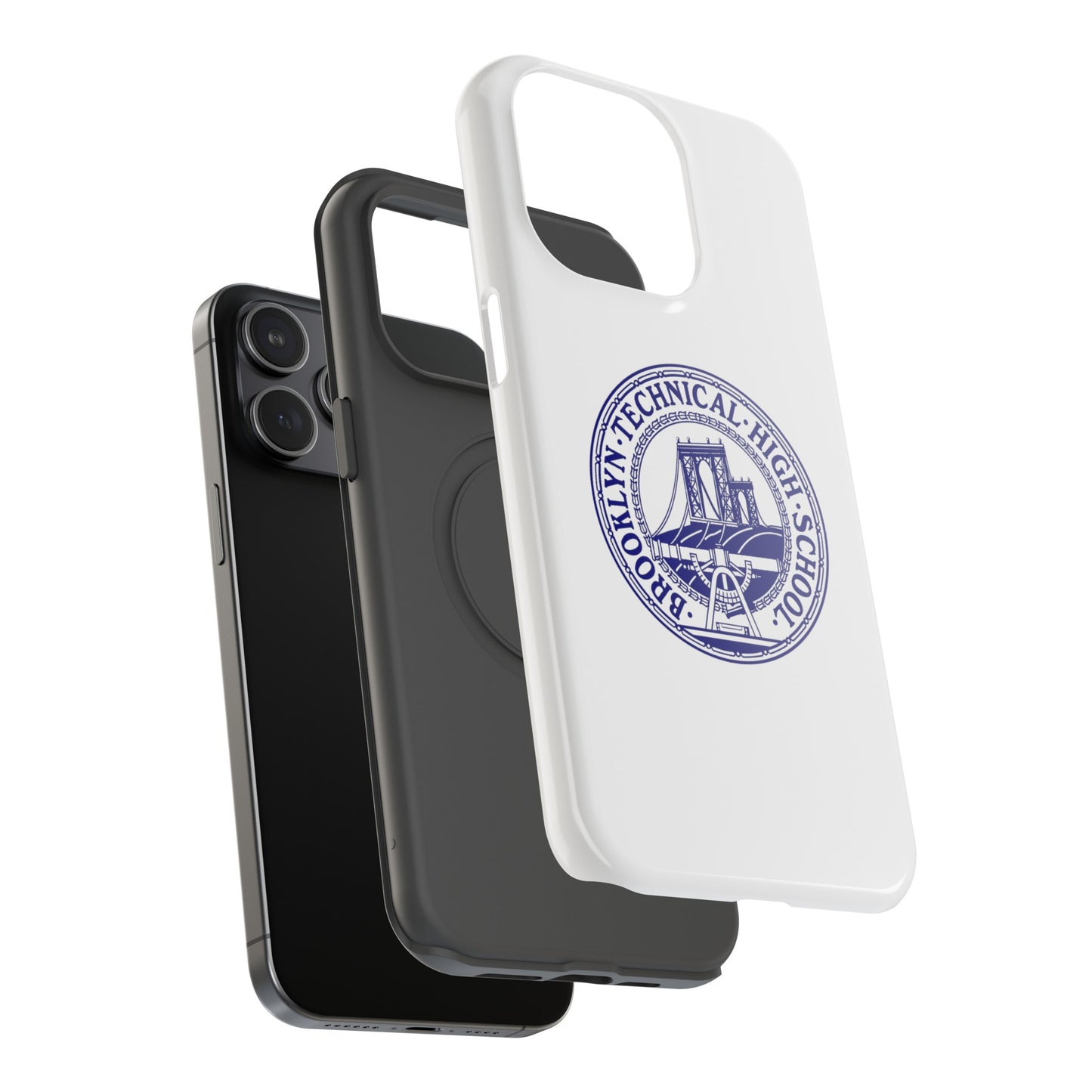 Classic Tech Seal - Impact-Resistant Phone Cases - Iphone Or Samsung - White