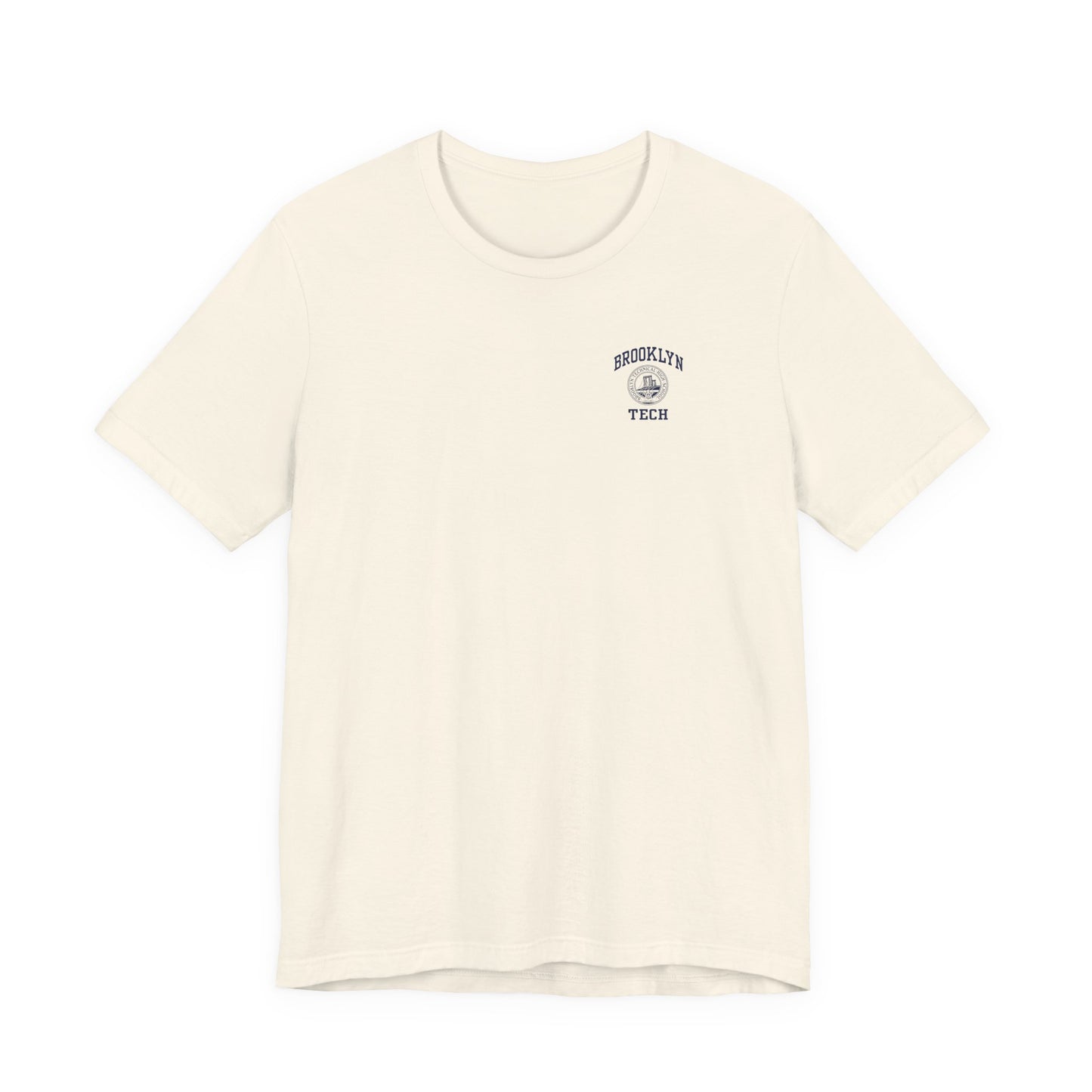Classic Logo with Brooklyn Tech on Left Chest - Men's Bella + Canvas Short Sleeve Jersey T-Shirt