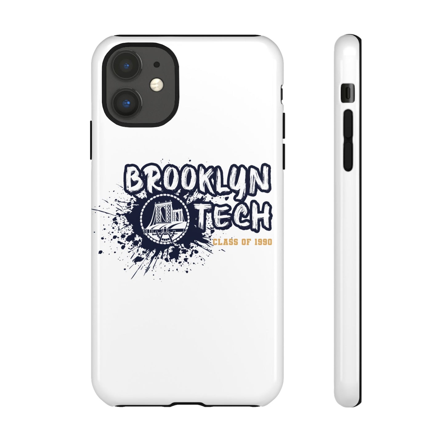 Class Of 1990 Commemorative Tough Cases - Apple & Samsung Only - Gold Font On White Background