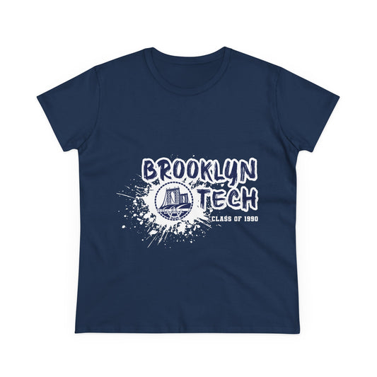 Class Of 1990 Commemorative Women's Midweight Cotton T-Shirt - White Font