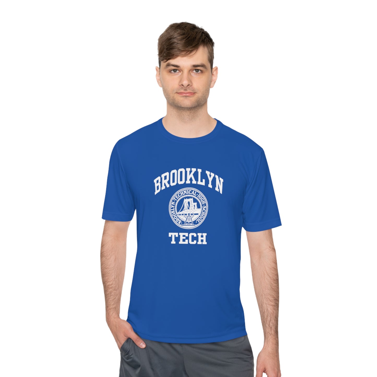 Brooklyn Tech Classic Logo - Men's Moisture Wicking T-Shirt